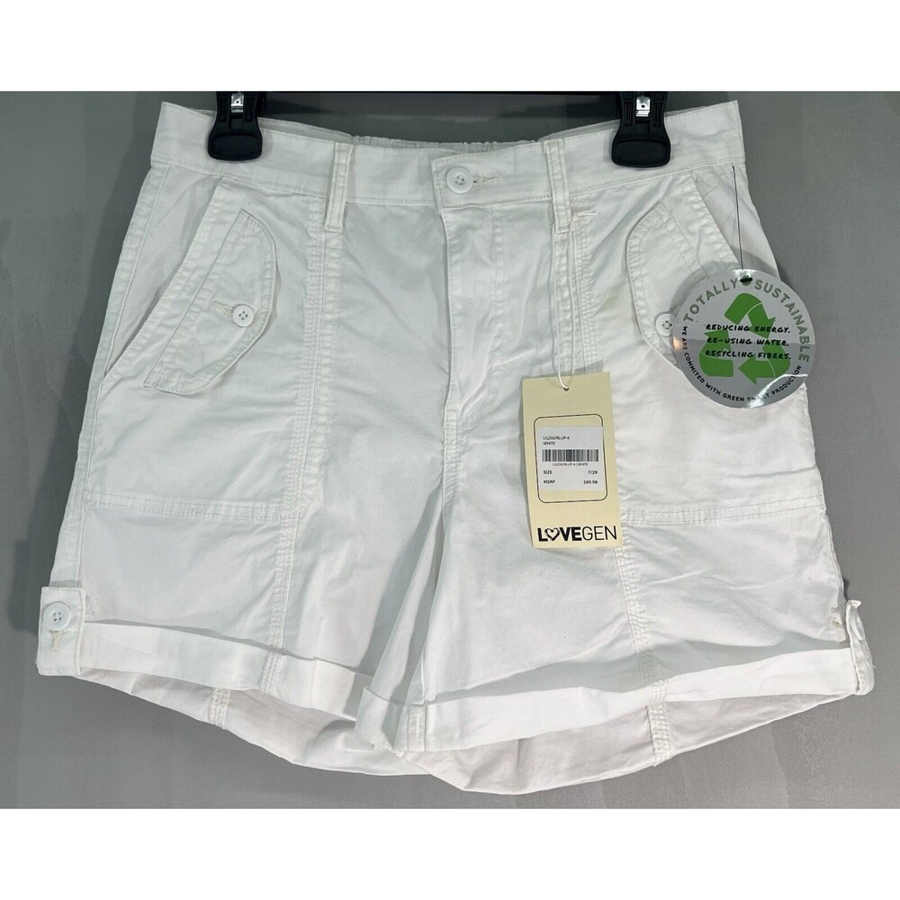 Girl's Juniors Lovegan White Shorts Size 7 NWT